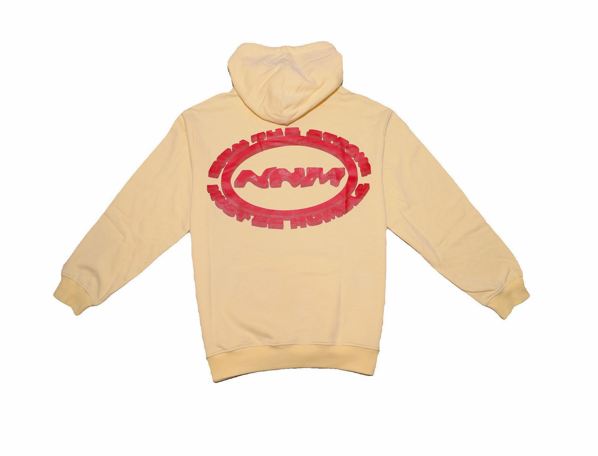 No Noise Made Cream/Red Hoodie V2