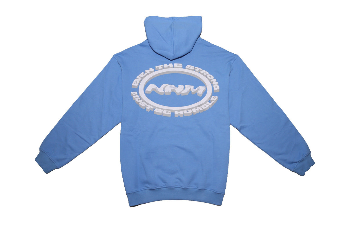 No Noise Made Baby Blue/White Hoodie V2