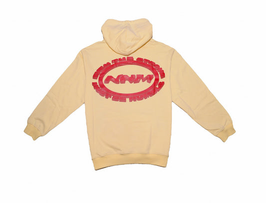 No Noise Made Cream/Red Hoodie V2