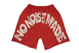 No Noise Made Red/White Shorts