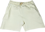 No Noise Made Cream/Red Sweat Shorts