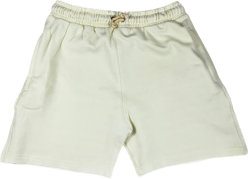 No Noise Made Cream/Red Sweat Shorts