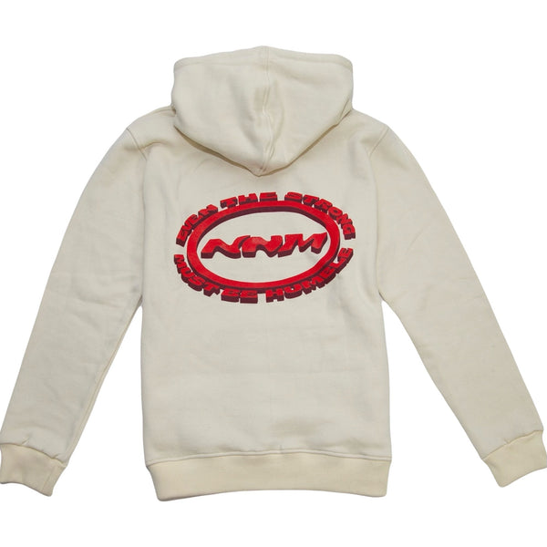 No Noise Made Cream/Red Hoodie