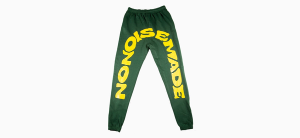 No Noise Made Green/Yellow Sweatpants